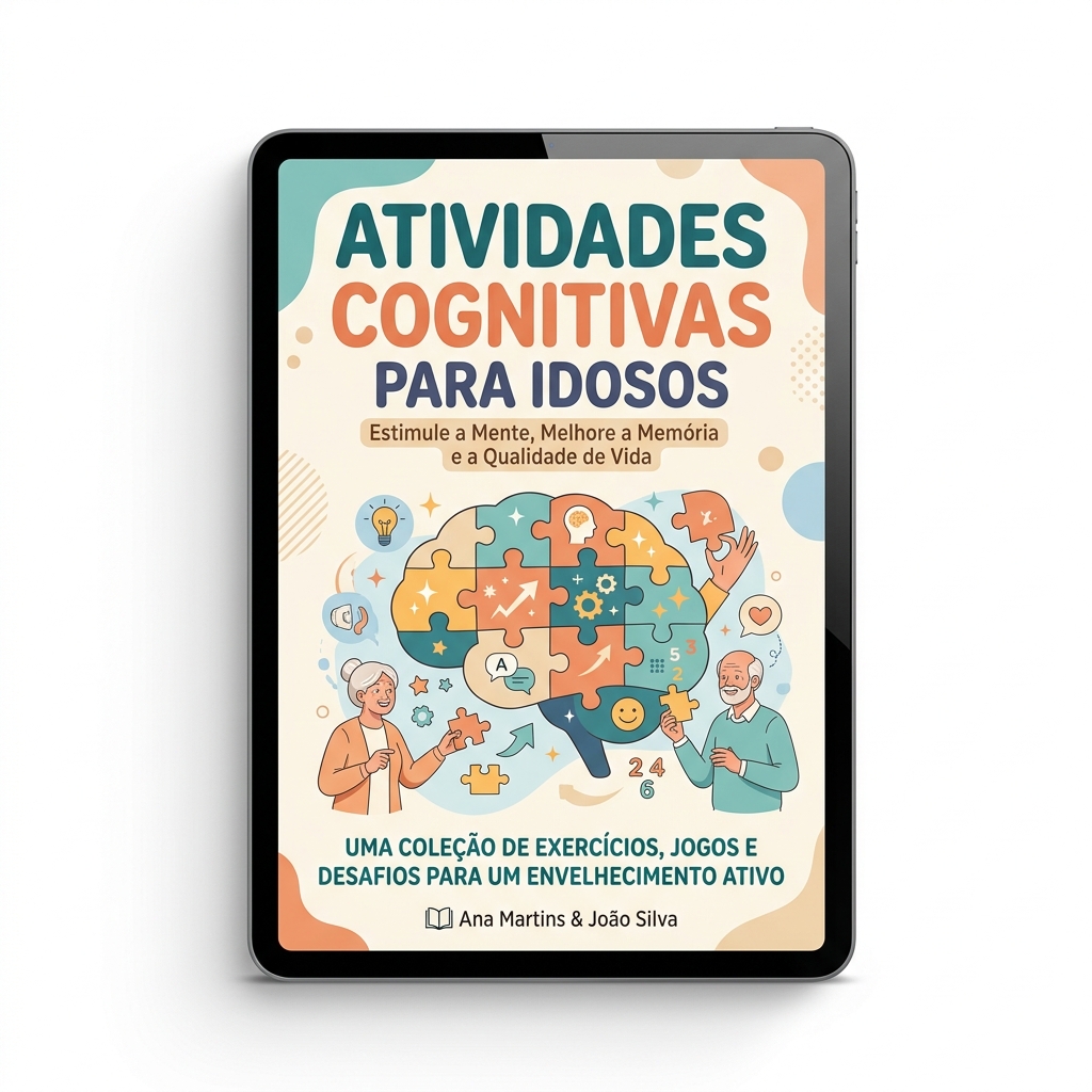 Mockup do Livro Digital de Atividades Cognitivas